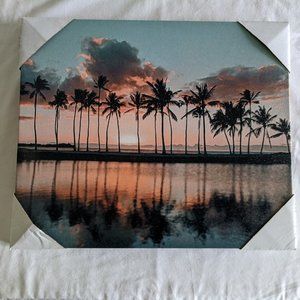 NWT Hobby Lobby Tropical Beach Wrapped Canvas Print 19x16